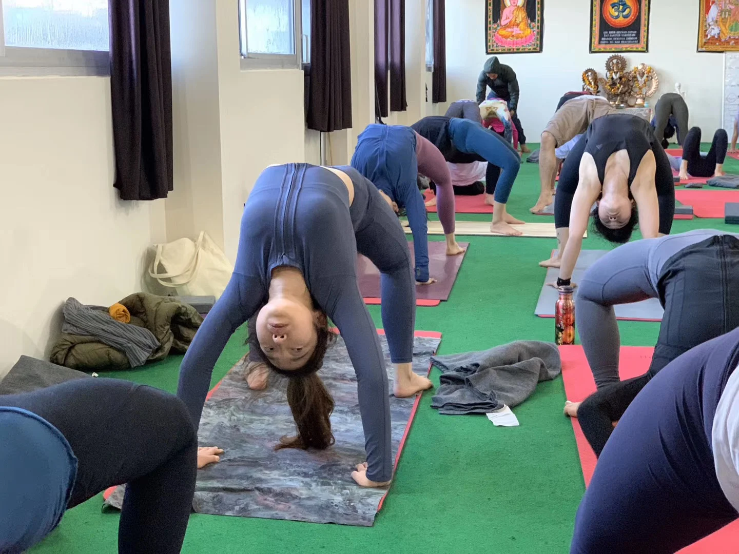 Student Performing Yoga During 300 Hour Yoga Teacher Training In Rishikesh
